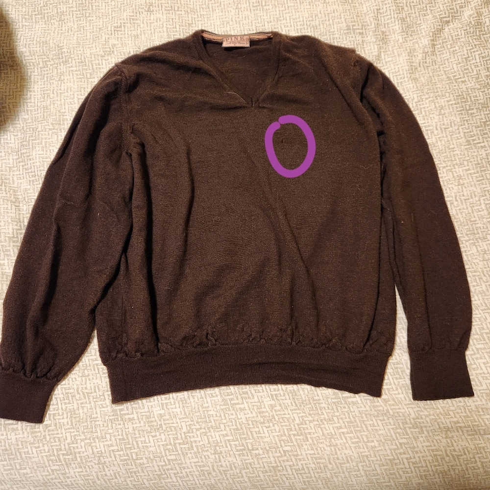 Thomas Pink Womens XL Brown Merino Wool Sweater - Picture 4 of 9